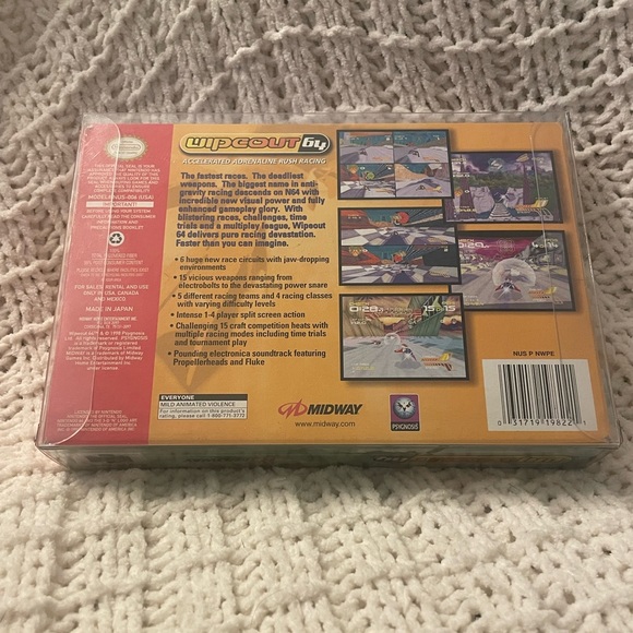 CIB Authentic Good Used Wipeout 64 N64 Nintendo 64 Game Tested & Works - Picture 3 of 6